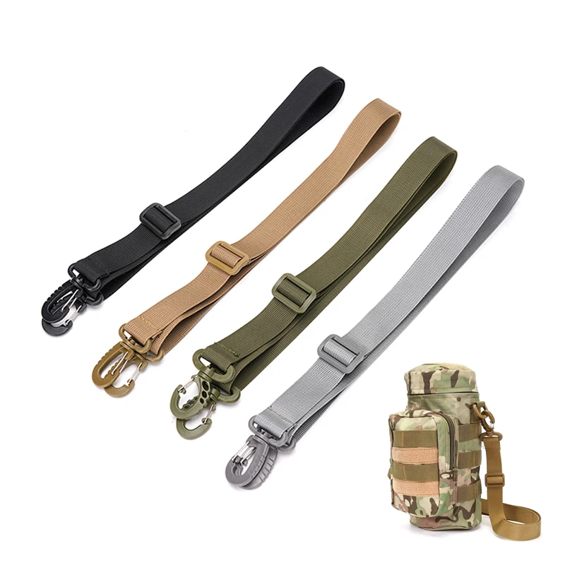

2.5cm Tactical Shoulder Strap Adjustable Water Bottle Bag Waist Bag Accessory Strap Crossbody Bag Replacement Nylon Strap