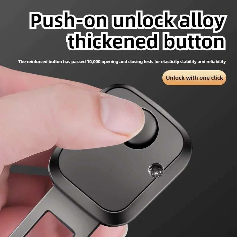 1/2PCS Car Seat Belt Clip Extender Safety Seatbelt Lock Buckle Plug Thick Insert Socket Extender Safety Buckle for Tesla Porsche