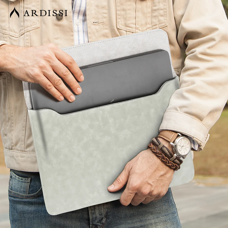 Matte pu Leather Laptop Sleeve Case Bolsa de Capa para Macbook Mac Book Ipad Air m1 m2 13 14 15 16 Pro 12 11 Polegadas
