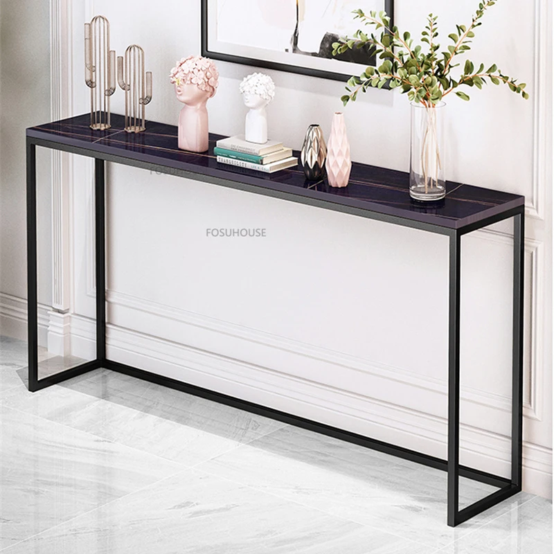 Modern metal console table deals