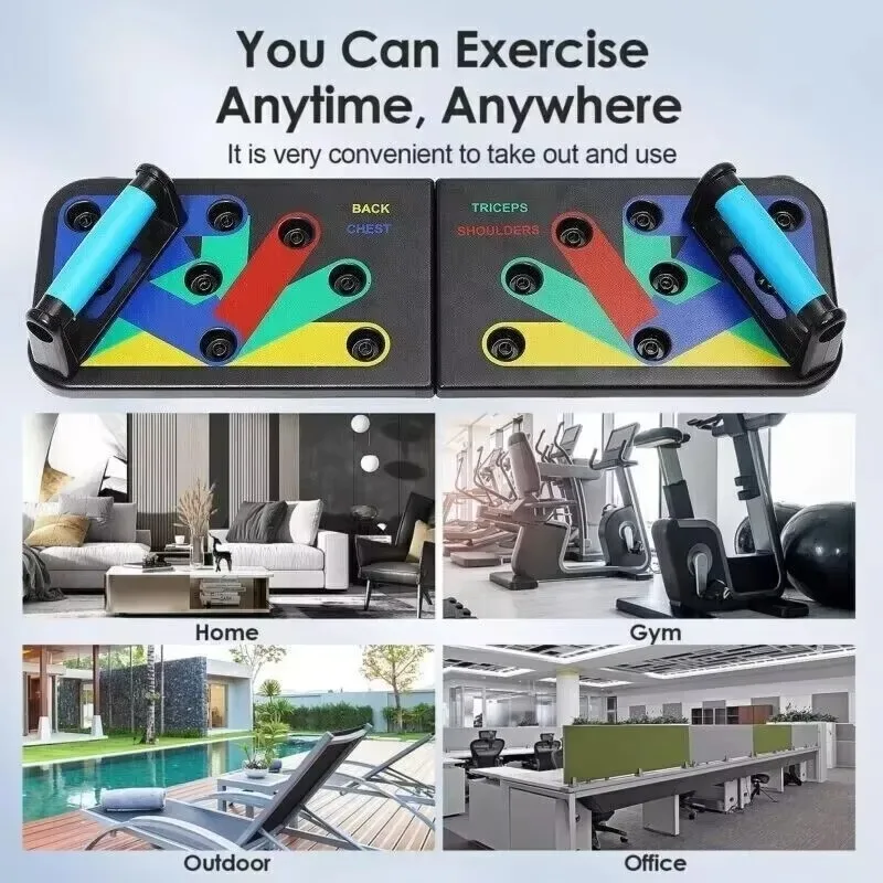 Portable Push Up Board Functional Training Equipment Bodybuilding Home Fitness Equipment Gym Push Up Bars Exercise Bodybuilding