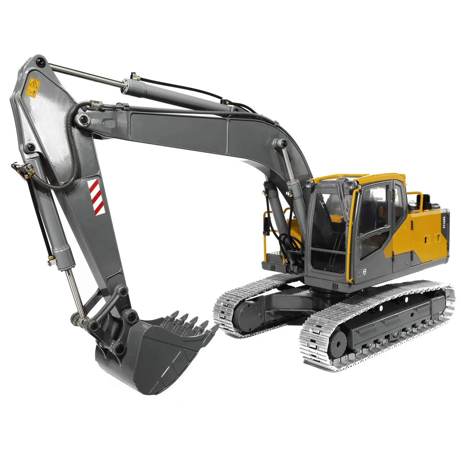 EC160E RC Hydraulic 1/14 Excavator Double E Alloy Remote Control Diggers Model Light System Battery Toy Christmas Gifts TH23138 3