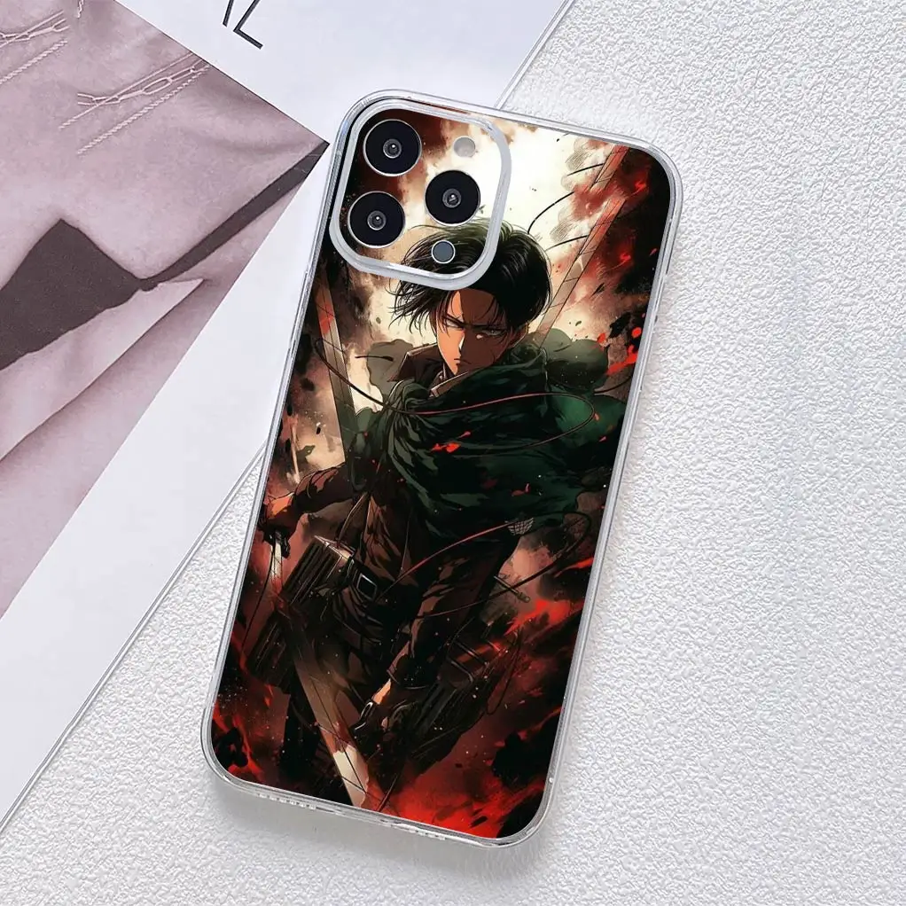 Attack on Titan Eren & Levi Soft Phone Cover