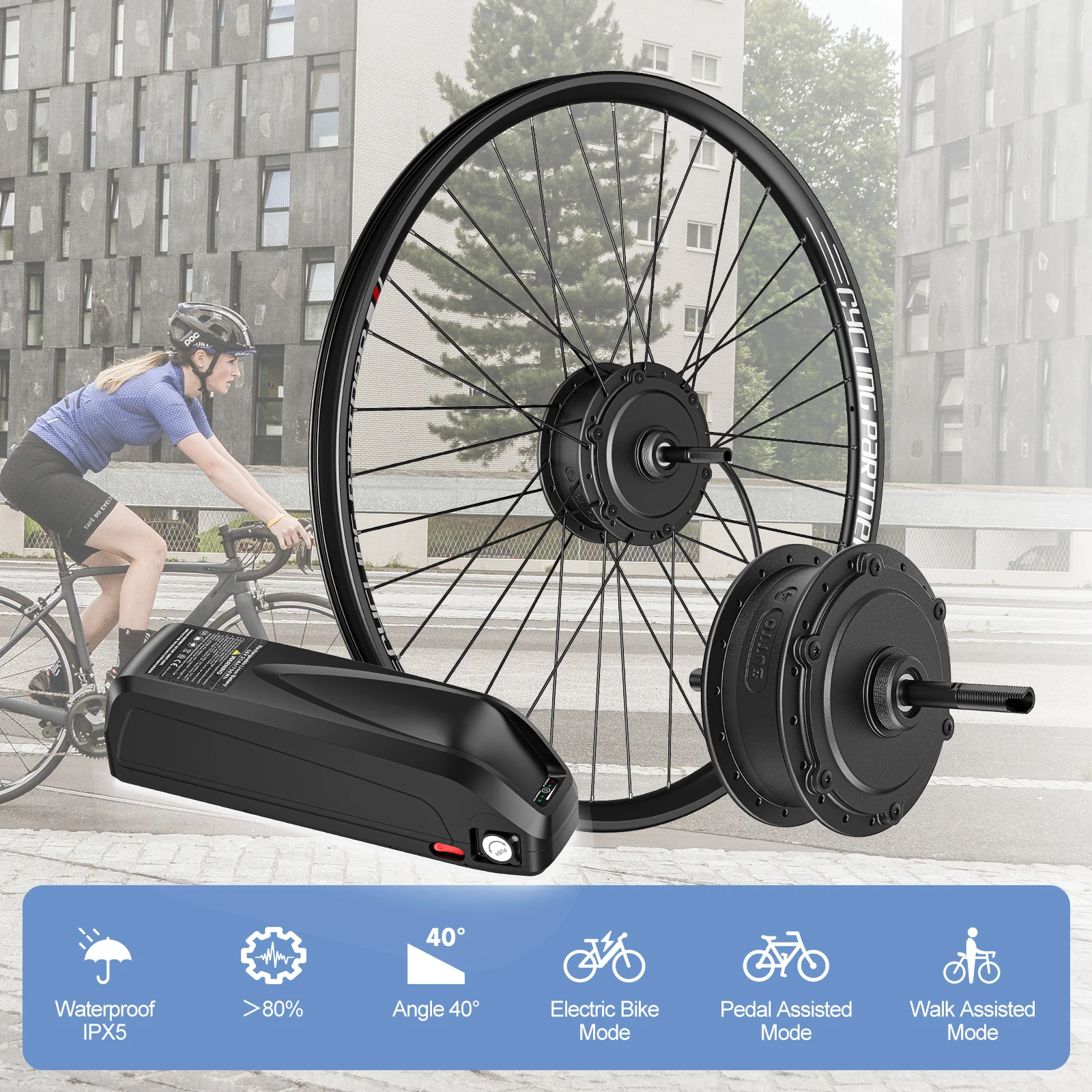 Kit Rueda Electrica Bicicleta Varstrom 36V 250W Rueda Motor