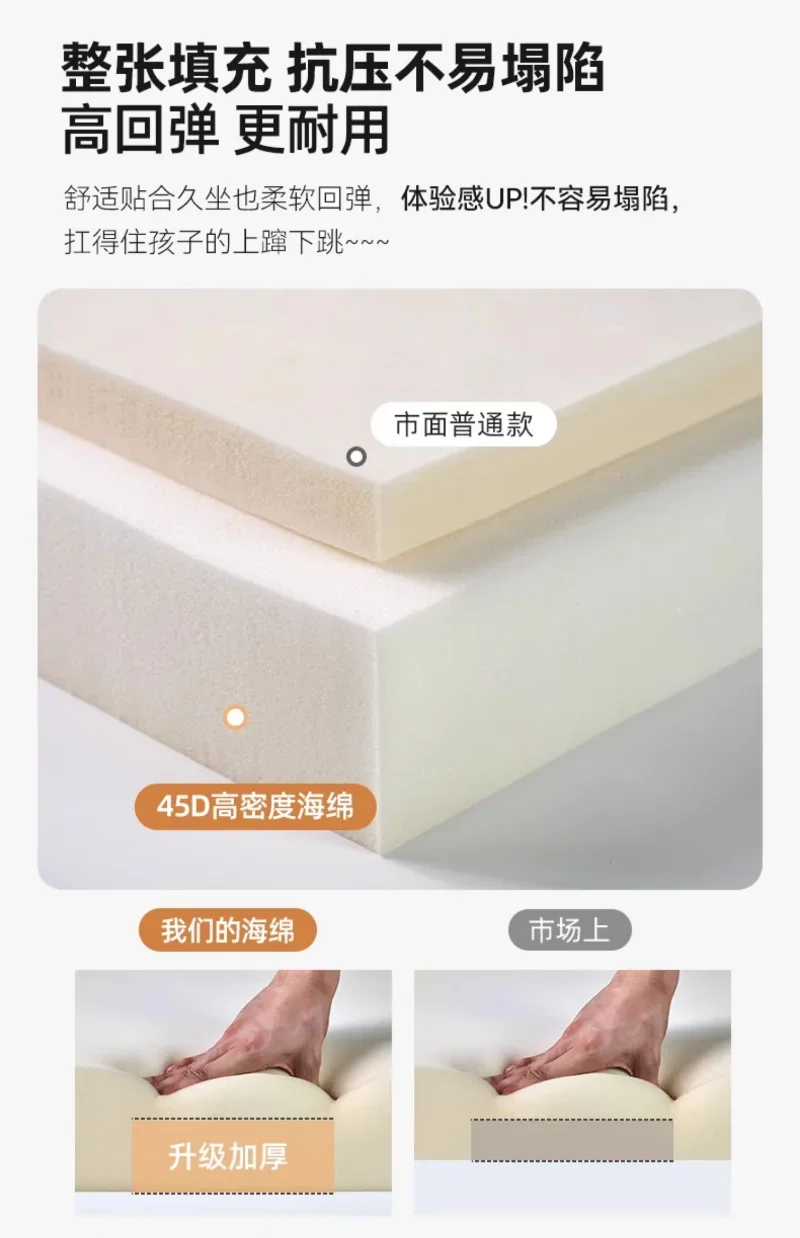 Sofa Bed, Foldable Single Push-pull Bed for Living Room, Study Room and Balcony, Retro Fabric Sofa for Small Apartment, Corduroy