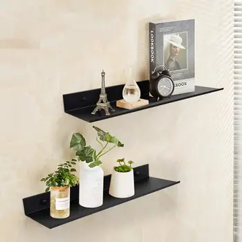 Floating Bathroom Shelves Without Drilling Storage Wall Rack Home Organizer Ledge Hardware Cabinet Kitchen Toilet Accessories 1