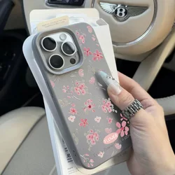 Pink Flower Pattern Soft Phone Case Cover - Motorola G Play 2025 (S28099)