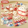 Child Doctor Kit Dentist Doctor Pretend Play Set with Storage Box Children Hospital Play Nurse Game Toys for Girls Gift for Kids 4