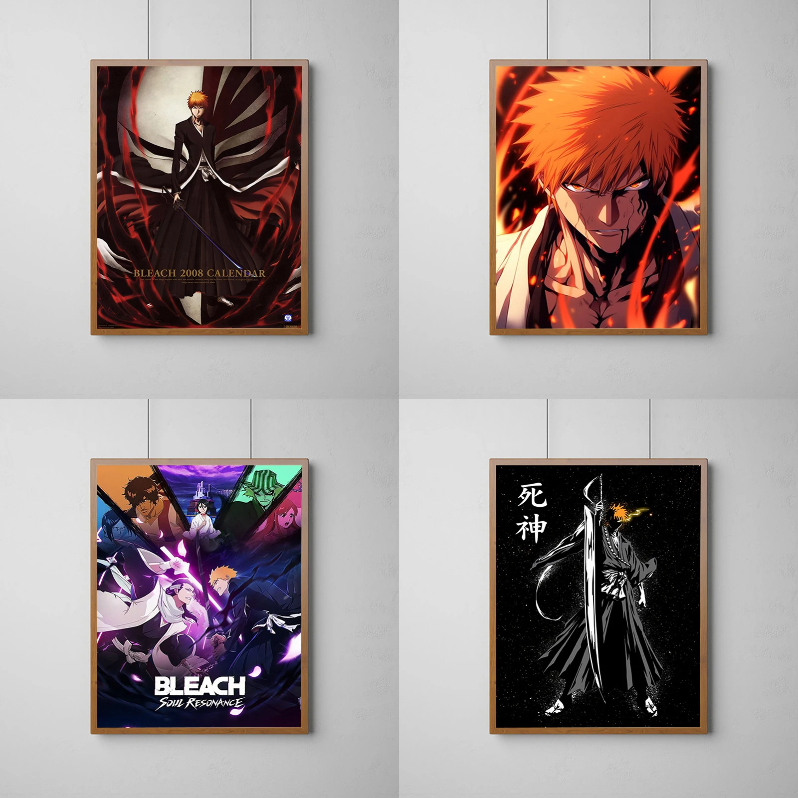 

BLEACH Anime Poster Wall Posters Painting on Canvas Aesthetic Room Decoration Decorative Paintings Home Accessory Decor Art the
