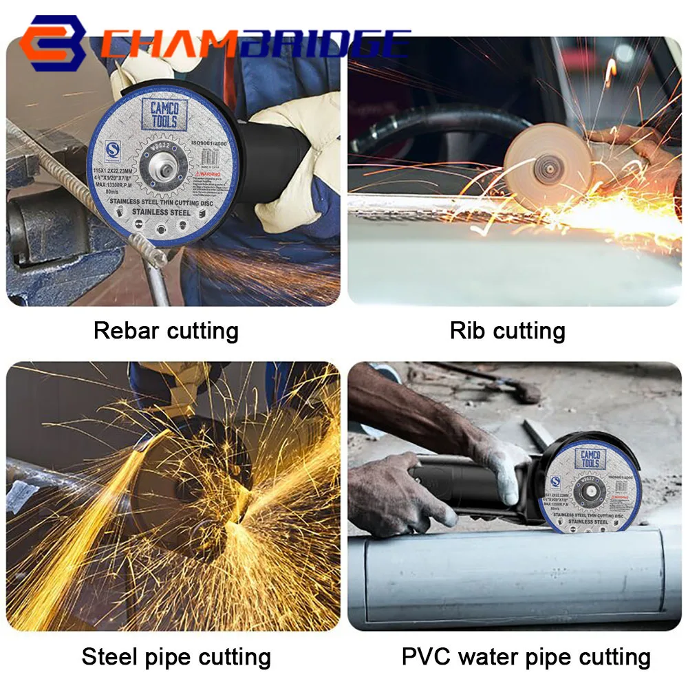 5 Pces Metal Cutting Disc 115mm Circular Saw Blade Resin Cutting Disc Angle Grinder Wood Steel Stone Power Tool