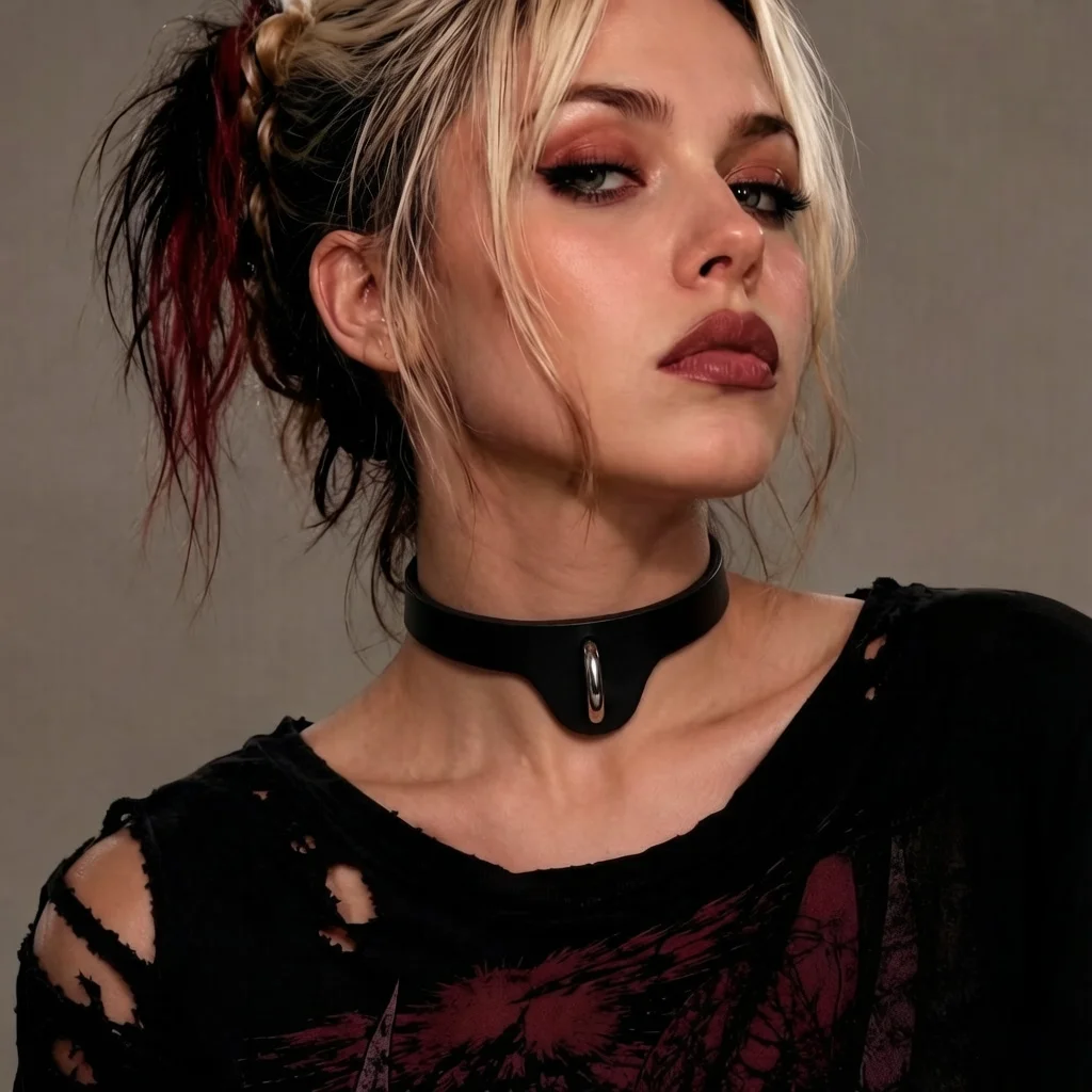 Gothic-Mode-Halsband aus PU-Leder für Damen, vielseitig einsetzbar für Party, Festival, Cosplay, Spiele von Paaren, Urlaubszubehör im reifen Stil