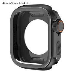 Premium Alloy Metal Bumper Protective Case (Black - 44mm)