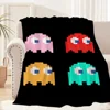 Game Cute Bean Blanket Plush Nap Sofa P-Pac-M-Man rug for Living Room Warm Office Bedroom Birthday Home Travel Kid Gifts 6