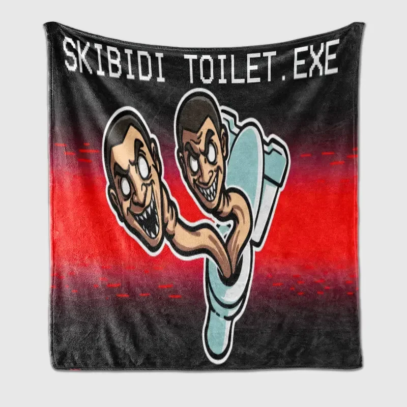 Skibidi Toilet Toilet People Two-dimensional Trend Fashion Blanket Digital Printing Flannel Blanket Nap Blanket Sofa Blanket