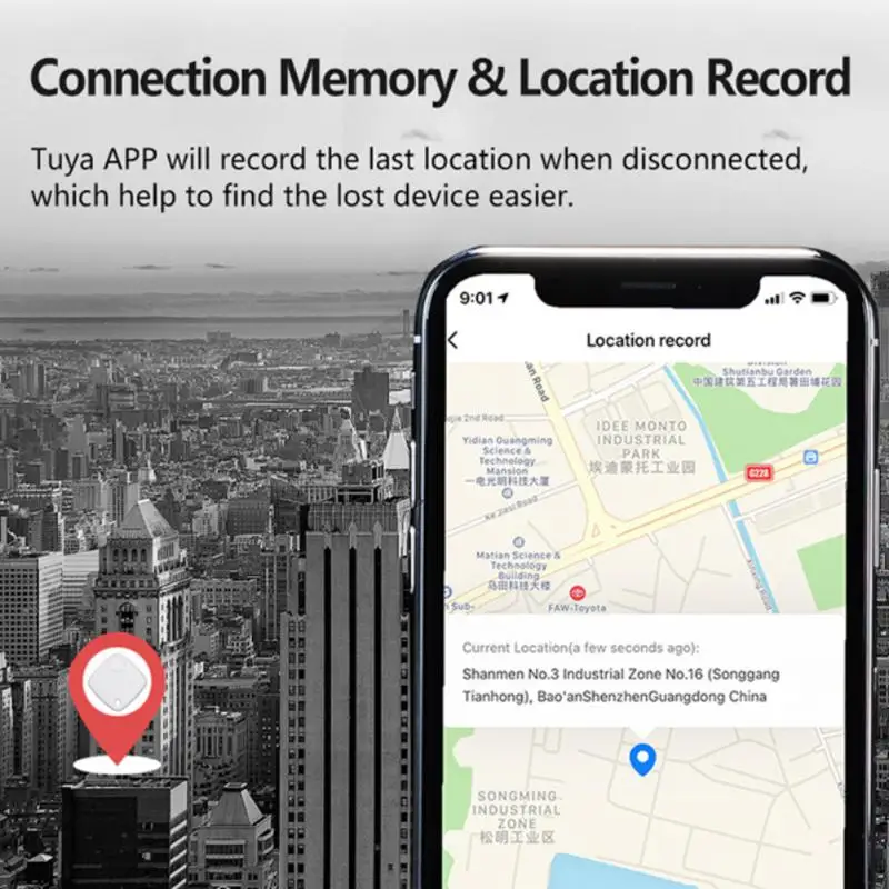 Tuya Smart Tag Anti Lost Alarm Wireless Bluetooth Mini GPS Tracker Smart Home APP Search Location