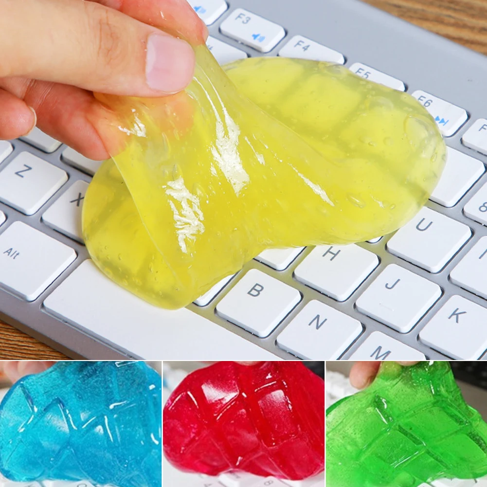 Car Cleaning Soft Glue Powder Cleaner Magic Cleaner Dust Remover Gel Home  Computer Keyboard Clean Tool Car Cleaning - AliExpress