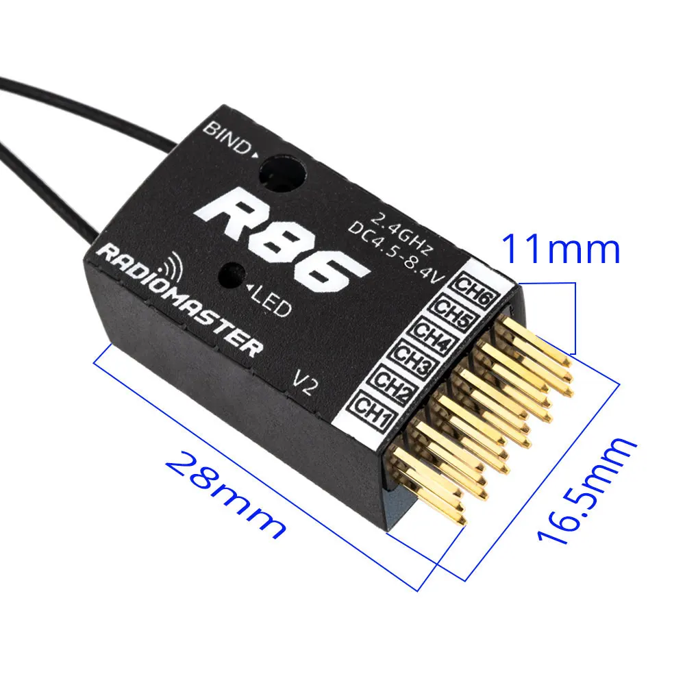 RadioMaster R86 V2 6ch SFHSS PWM Receiver 2