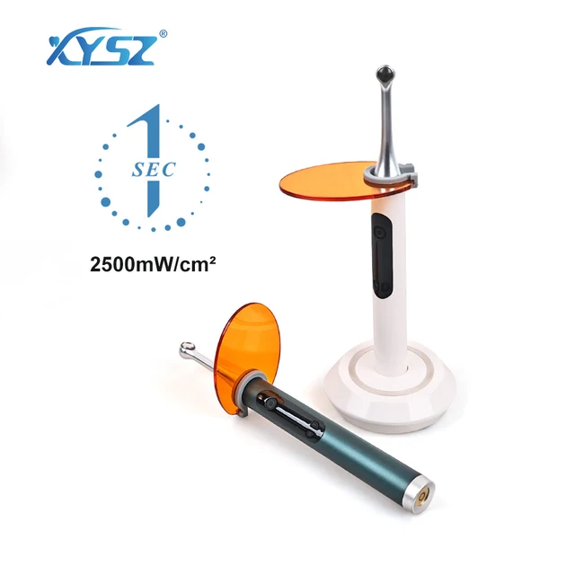 1s Wireless Dental Light Cure 2500mW/c㎡ High Power Broad Spectrum LED Curing Light 360° Rotation Curing Head Resin Curing Lamp