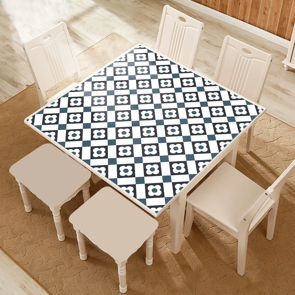 Description Picture 5 of item10pcs Bohemian Style Tiles Wall Sticker Kitchen Backsplash Oil-proof Bathroom Wardrobe Waterproof Peel & Stick Art Wall Decals