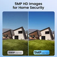 Caméra de sécurité IP PoE C296 4K 8MP/5MP, détection extérieure AI 360 ° Caméra de surveillance panoramique/inclinaison à suivi automatique, fonctionne avec ZOSI PoE NVR 2