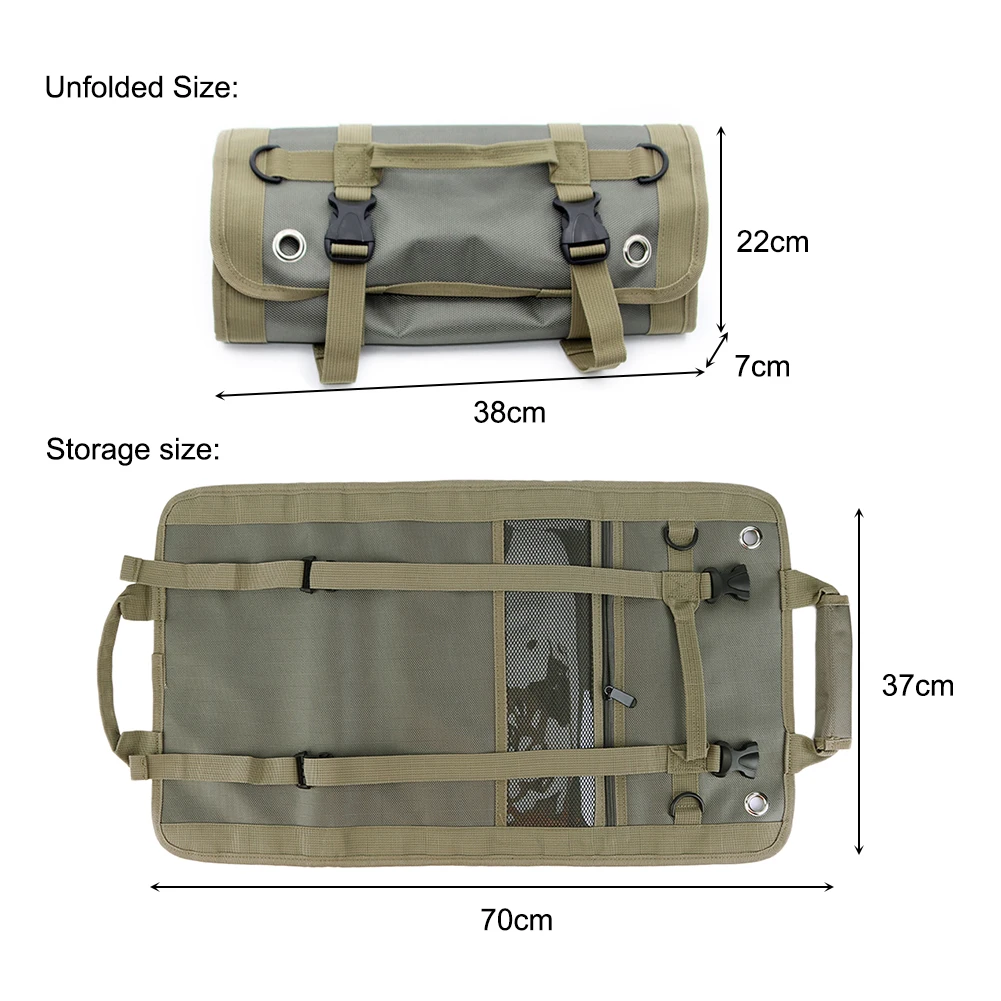 Portable 22 Poches Trousse à Outils Vide, Sacoches Porte-Outils, Organiseur  à Outil, Sac/Etui/Pochette Toolkit Enroulable en Tissu Oxford 600D (sans  outils)