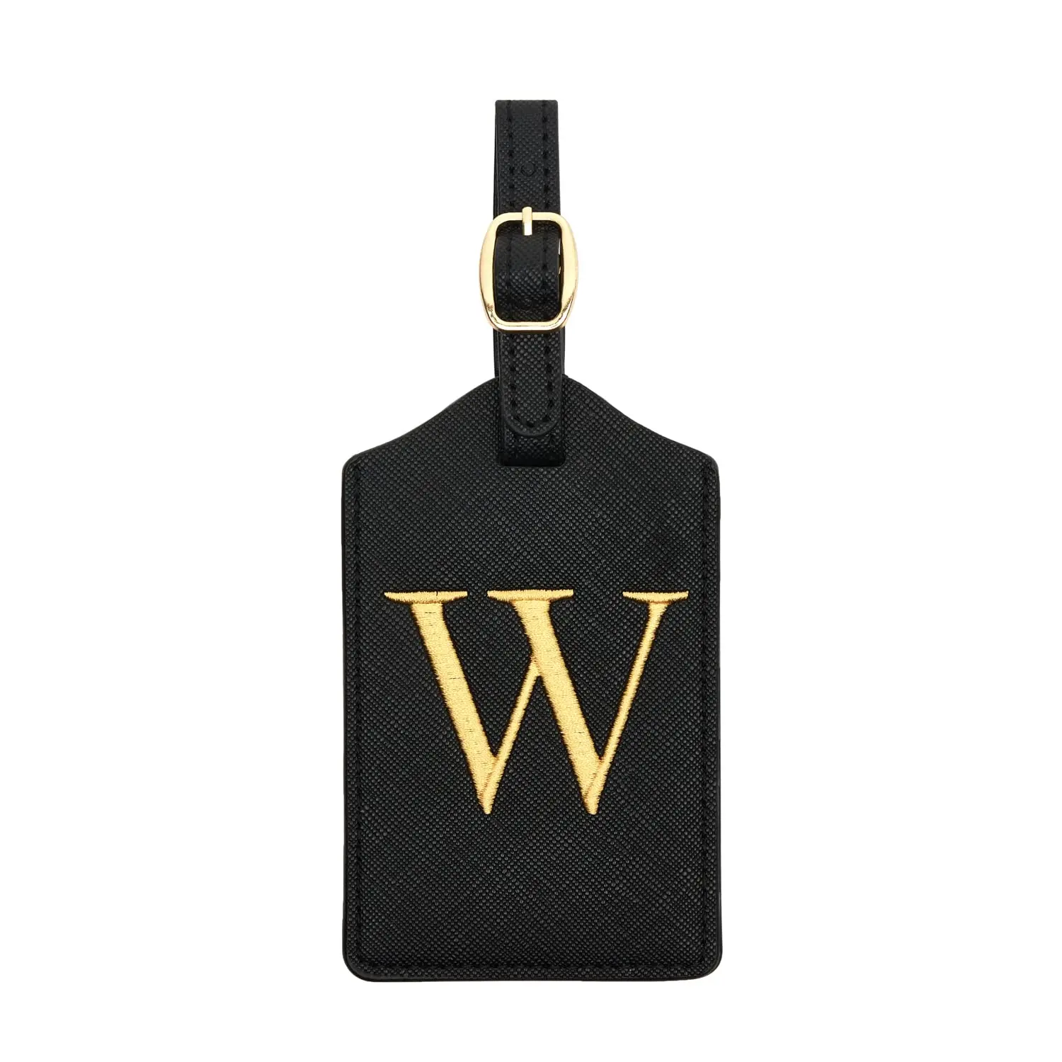 Enhanced PU Leather Luggage Tag with Privacy Cover & Name Card Slot