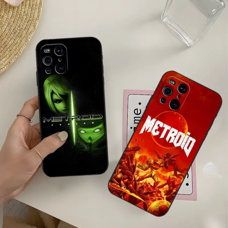 M-Metroid Game D-Drakes Custodia Per Telefono Per Oppo Reno 6 Pro 7 Trova X3 Neo A54 A55 X5 A16 A57 A92 A93 A74 A94 K9 K9S Cover Posteriore