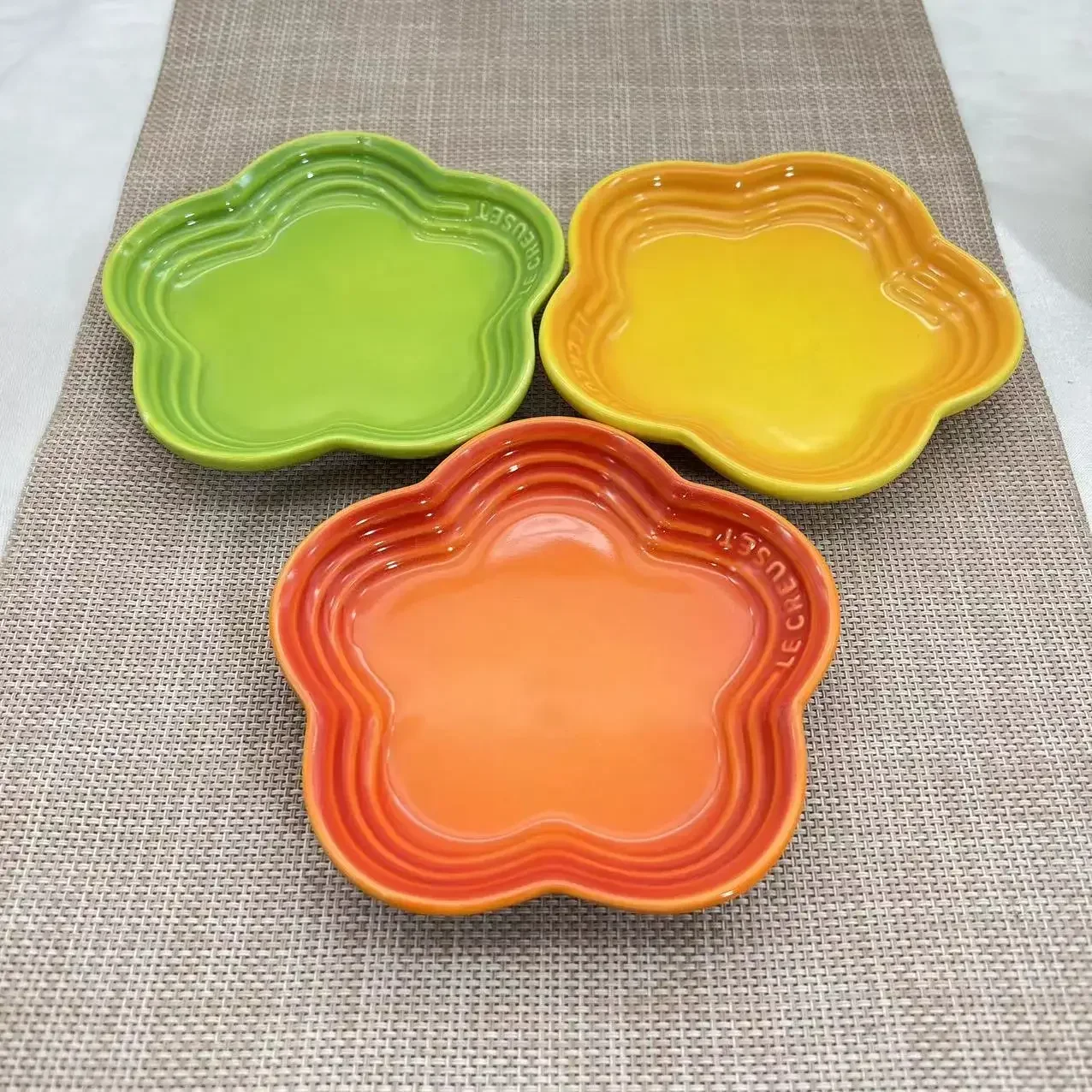 Ceramic Plum Blossom Sauce Plates - 55 Inch Dessert Dishes French Cool Color Tableware