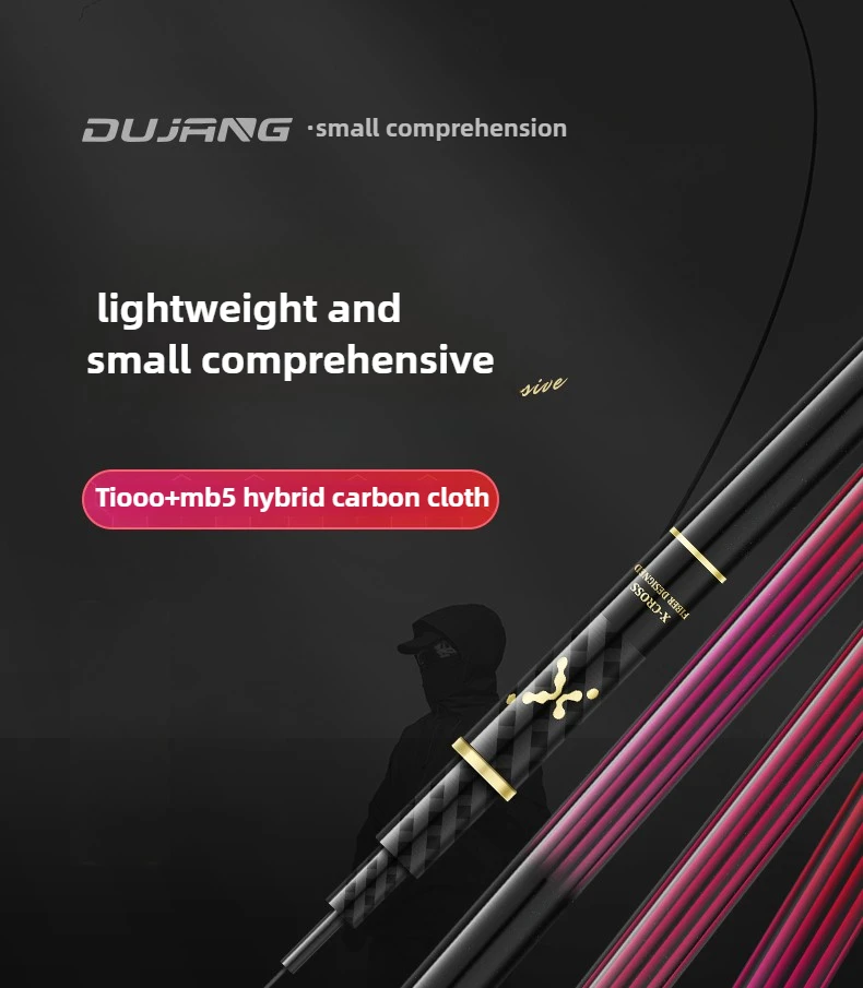 Description Picture 2 of item2.7m-7.2m Hand Fishing Rod Super Light Hard Carbon Fiber 4H Carp Telescopic Fishing Pole River Lake Stream Rod Wild Fishing