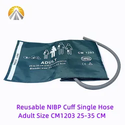 CM1203 Reusable NIBP Cuff Medical Grade Single Hose For Adult Size Patient Pressure Monitor Use 25-35 CM