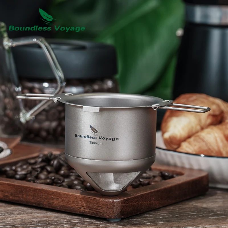 Titanium Coffee Filter Boundless Voyage Reusable for Pour Over and Drip Coffee Maker Ti6002P titanium coffee filter