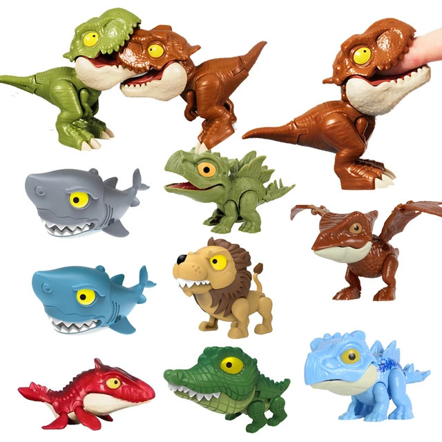 Dinosaure mordant les doigts, modèle tyrannosaure Rex, Jurassic, jouet pour  enfants, articulations mobiles - AliExpress