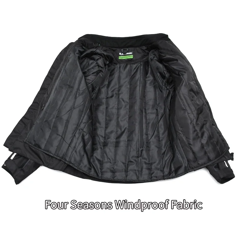 Kawasaki Motorcycle Windproof Jacket Anti Drop Waterproof Motorcycle Riding Suit motorcycle jacket
