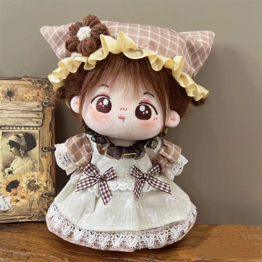 Vesto da bambola in cotone da 20CM vesto accessori per bambole berretto copricapo vesto di ricambio per bambola che cambia vesto gioco di vesti in miniatura  26