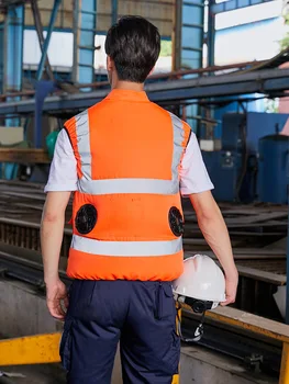 Men's Reflective Fan Cooling Vest