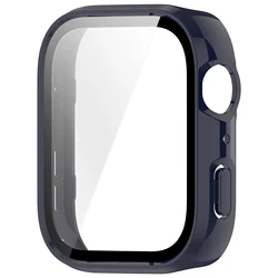 Dual - Function Protective Case with Glass Screen Protector for Huawei Watch Fit4 (IInk blue)