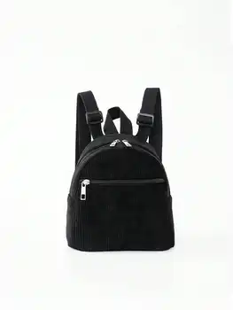1pcs Mini Cute Corduroy Material Children'S Backpack For Girls, Boys, Kindergarten, Outdoor Travel, Holiday Gifts 1