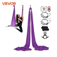 VEVOR 8.7/11 Yards Aerial Yoga Hammock & Swing Yoga Starter Kit Aerial Silk Fabric Yoga Strap Accessory for All Levels Fitness 1