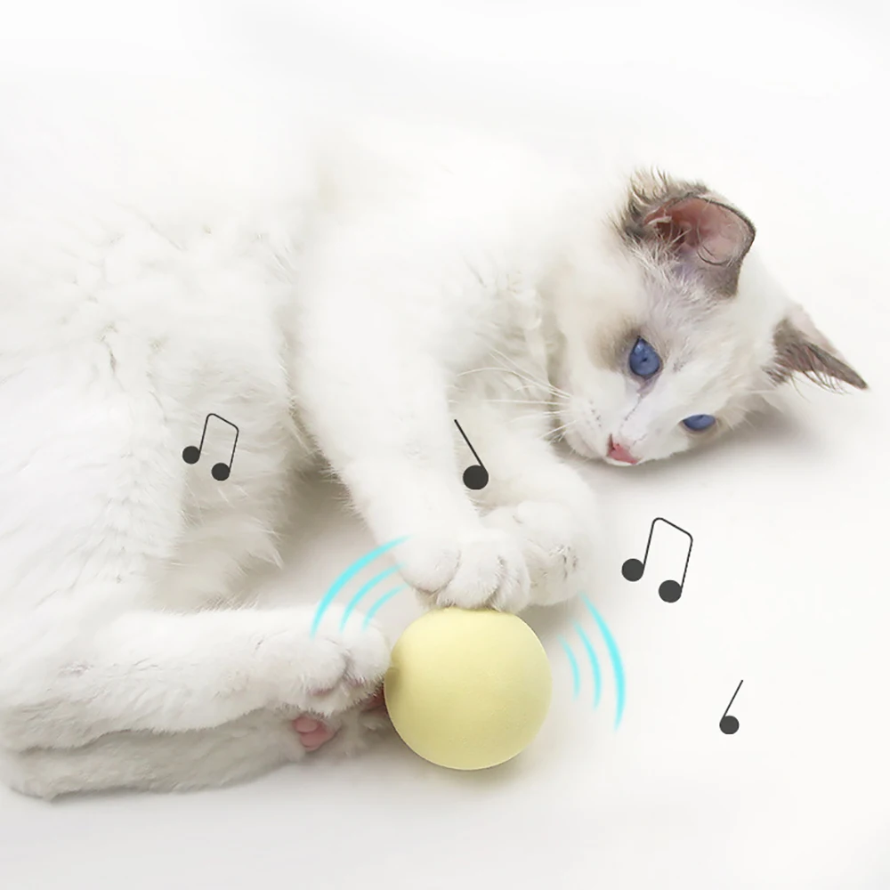 

Cat Interactive Ball Smart Cat Toys Indoor Automatic Rolling Magic Ball Electronic Interactive Cat Toy Cat Game Accessories ﻿