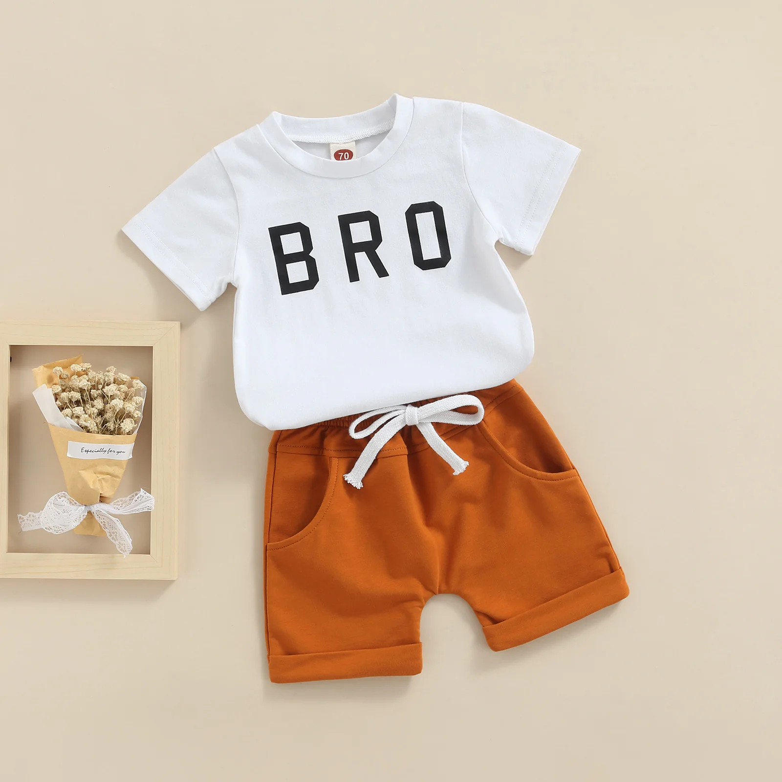 Citgeett Summer Infant Baby Boys T shirt and Shorts Set Letter Short