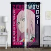 Kitchen Curtains for Bedroom Zero Two Halloween Decoration Elegant Room Curtains 2 Pieces Window Curtain Shades Partition Living 2