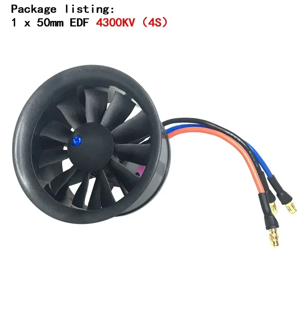 Hélice montée sur le kit moteur brushless 50A ESC 4300KV pour avion RC.