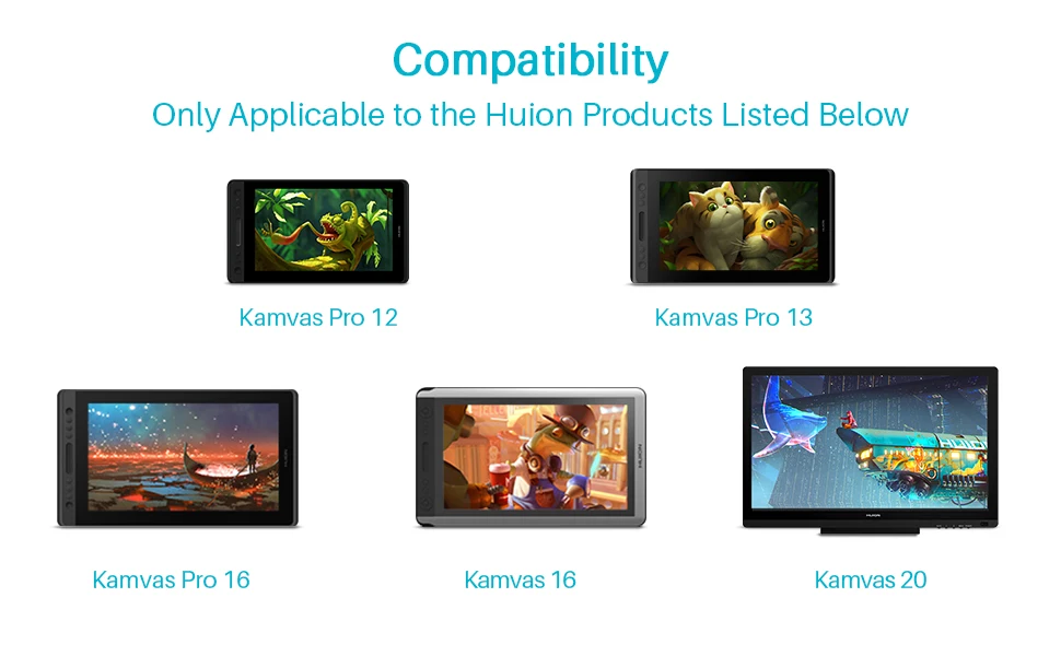 kamvas pro 12 pro 13 pro 16, kamvas 16 20