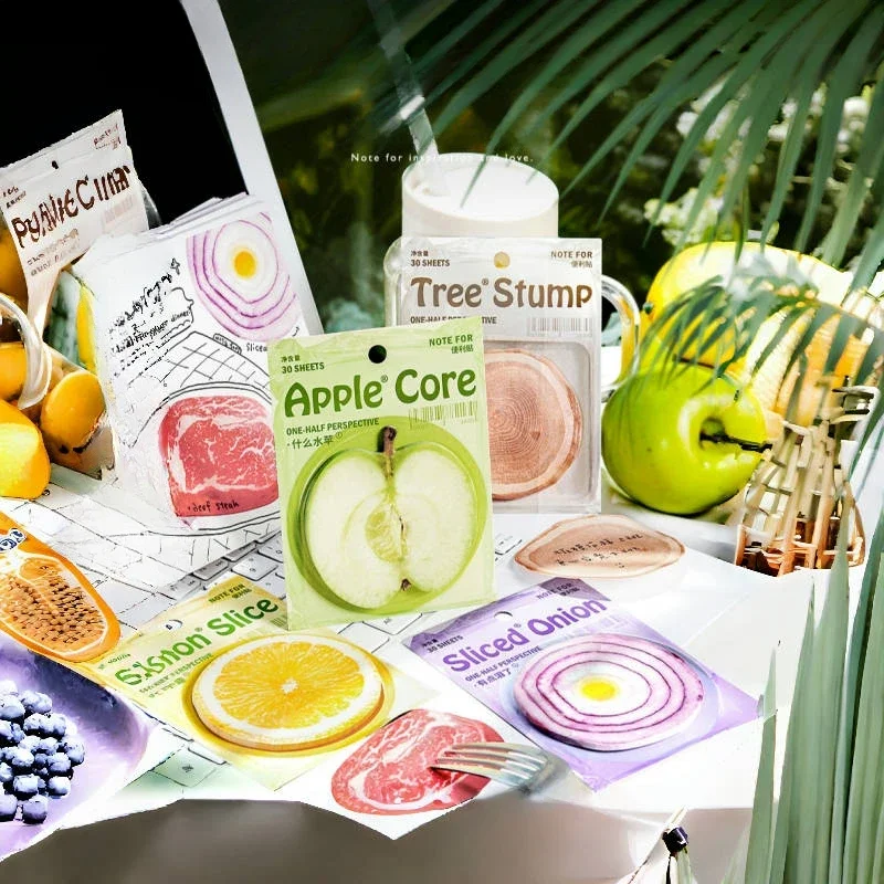 30 Pcs Cute Sticky Notes Fruits Kawaii Sticky Notes Fun Sticky Notes Cute Notepads Note Pads Self Stick Memo Pad 2