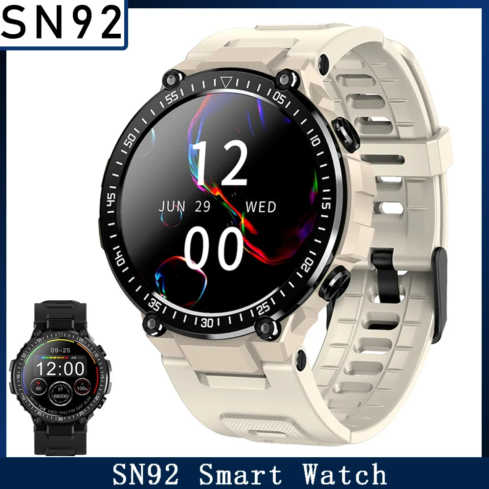 Sn92 Smartwatch Bluetooth Call Smart Watch Blood Pressure Blood Oxygen Cardiofrequenzimetro Ip68 Impermeabile Per Android Ios Reloj