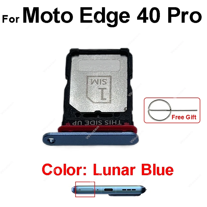 Motorola MOTO Edge 40 Edge 40 Neo Edge 40 Pro XT2303-2 XT2307-1 Sim 카드 슬롯 리더 어댑터 부품 용 SIM 카드 트레이 홀더