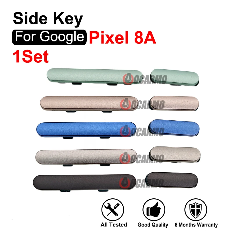 사이드 키 전원 볼륨 버튼 교체 부품, Google Pixel 8A, 1 세트