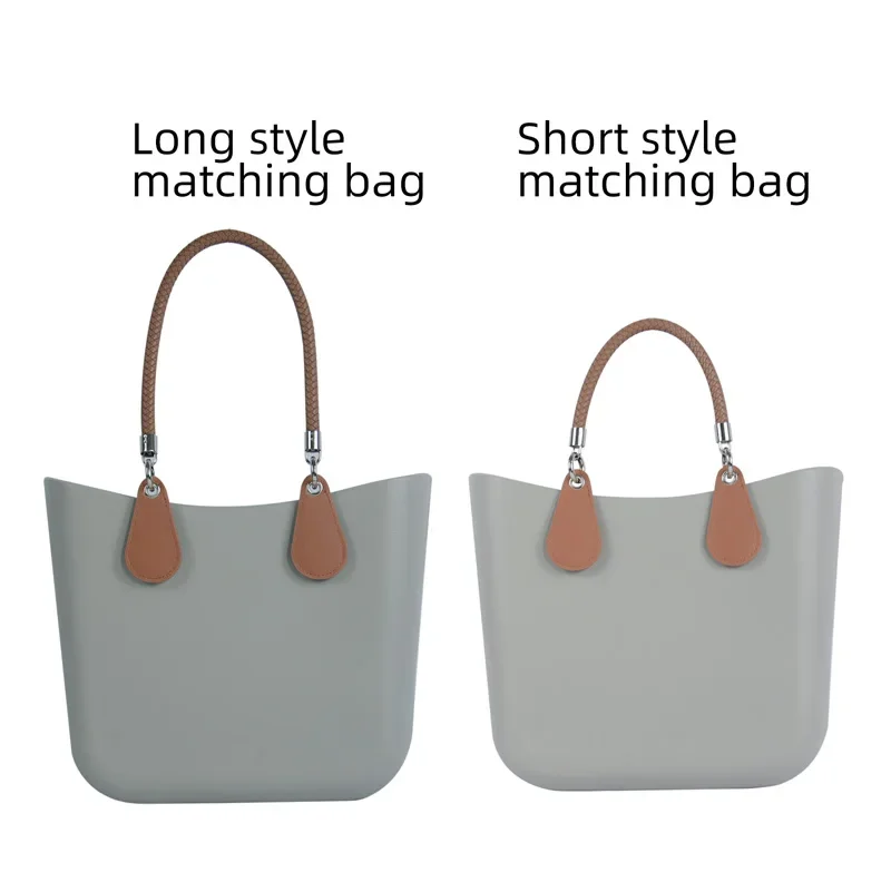 2024 Obag PU Woven braided leather Rope Handles strap belt for O Bag accessoires Tote Bag  Women's Bag Accessories 5