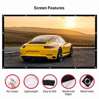 16:9 Ratio Hight-density Portable Projection Screen 1080P 3d 4K HD Projector Movie 60 72 84 92 100 120 150 Inchs for Home Office - Image 3