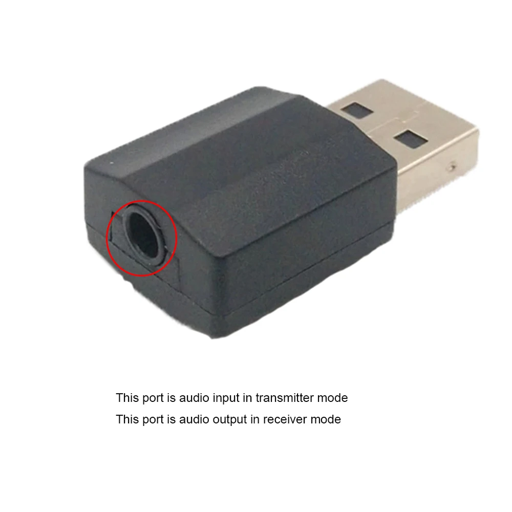 USB Receiver Wireless Bluetooth-compatible 2 in 1 Audio Adapter Output Audio Receiver 3.5mm Jack RCA For Phone TV Laptop